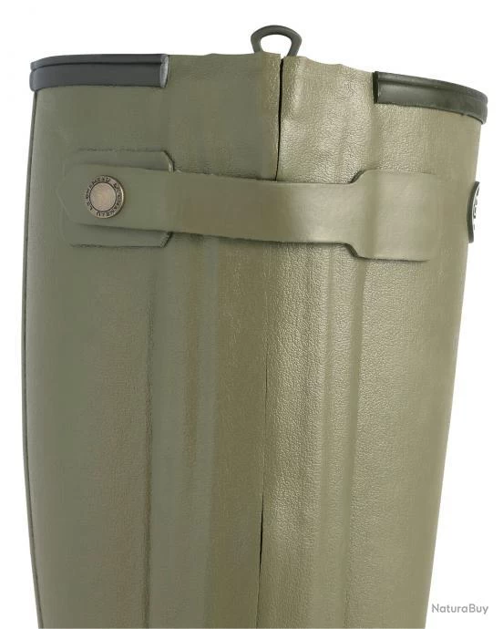 Le Chameau Bottes En Caoutchouc Chasseur Cuir Couleur Olive. 5 Le Chameau Bottes En Caoutchouc Chasseur Cuir Couleur Olive. – Image 5
