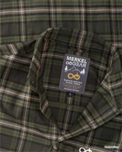 Chemise Explorer Couleur Olive Carreaux Jaune. -Big Chocolate Outoutd. 00005 Chemise Explorer Couleur Olive Carreaux jaune Taille L