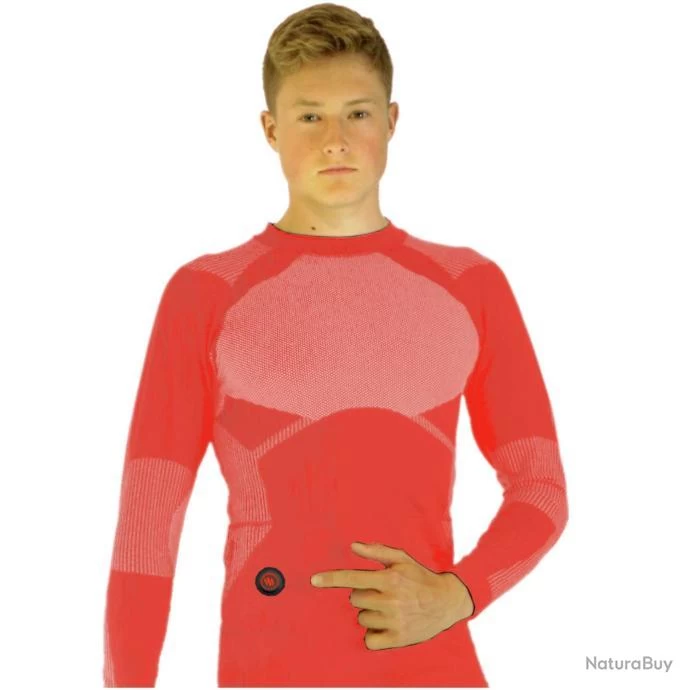 Ensemble Haut + Bas Sous Vêtements Chauffants. Glovii Noir 5 Ensemble Haut + Bas Sous Vêtements Chauffants. Glovii Noir – Image 5