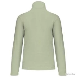 Micropolaire Col Zippé Beige - KARIBAN - K912 -Big Chocolate Outoutd. 00005 Micropolaire col zippe beige KARIBAN K912