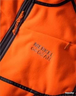 Veste Polaire Réversible Merkel Gear Couleur Antracite Brun Orange. -Big Chocolate Outoutd. 00005 Veste polaire reversible Merkel Gear Couleur Antracite brun orange Taille XS