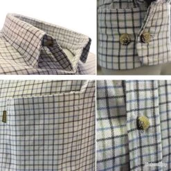 Chemises Tattersall Marron/Marine -Big Chocolate Outoutd. 00006 Chemises Tattersall Marron Marine