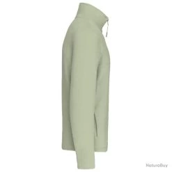 Micropolaire Col Zippé Beige - KARIBAN - K912 -Big Chocolate Outoutd. 00006 Micropolaire col zippe beige KARIBAN K912