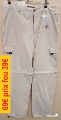 PANTALON SHORT LEGER AIGLE CORTO BEIGE 42 505510-42JS