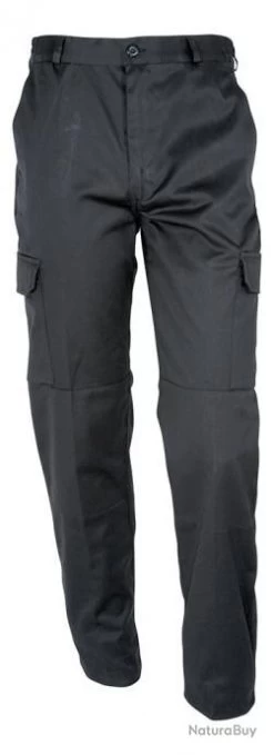 Pantalon Basic Polycoton Noir Idaho