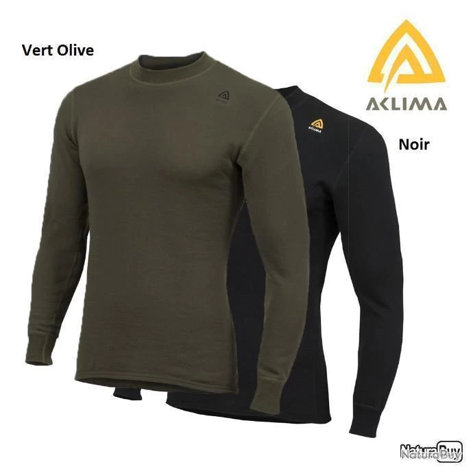 Tee-Shirt ACLIMA CrewNeck Ullfrotté 230 G VERT OLIVE 1 Tee-Shirt ACLIMA CrewNeck Ullfrotté 230 G VERT OLIVE