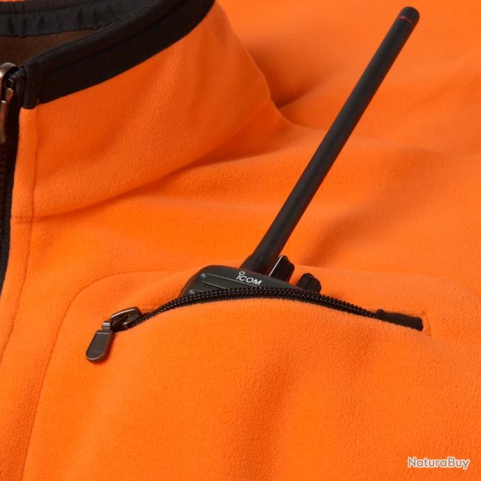 Härkila Veste Kamko Fleece Hunting Green Orange Blaze Reversible 6 Härkila Veste Kamko Fleece Hunting Green Orange Blaze Reversible – Image 6