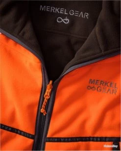 Veste Polaire Réversible Merkel Gear Couleur Antracite Brun Orange. -Big Chocolate Outoutd. 00006 Veste polaire reversible Merkel Gear Couleur Antracite brun orange Taille XS