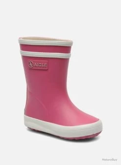Bottes De Pluie Baby Flac AIGLE Rose 21 -Big Chocolate Outoutd. 00007 Bottes de pluie Baby Flac AIGLE Rose 21