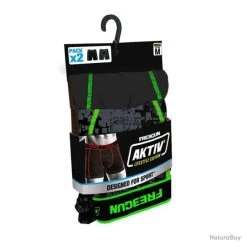 PACK DE 2 BOXERS / SHORT / CALEÇON EN MICROFIBRE FREEGUN AKTIV' LIFESTYLE EDITION -Big Chocolate Outoutd. 00007 PACK DE 2 BOXERS SHORT CALECON EN MICROFIBRE FREEGUN AKTIV LIFESTYLE EDITION