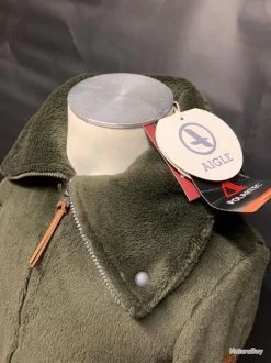 AIGLE "Edjyne" Veste Polaire Femme Taille 38 (NEUF) *Prix étiqueté: 135* -Big Chocolate Outoutd. 00008 AIGLE Veste polaire femme NEUF