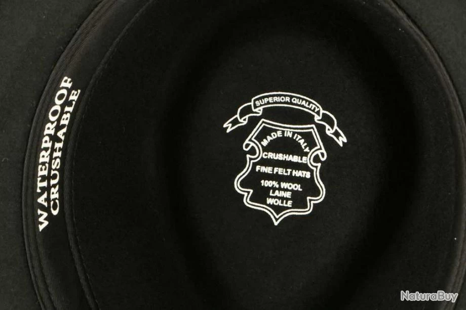 Chapeau Feutre Noir Crushable Mac Leon Montane 58 Noir 8 Chapeau Feutre Noir Crushable Mac Leon Montane 58 Noir – Image 8