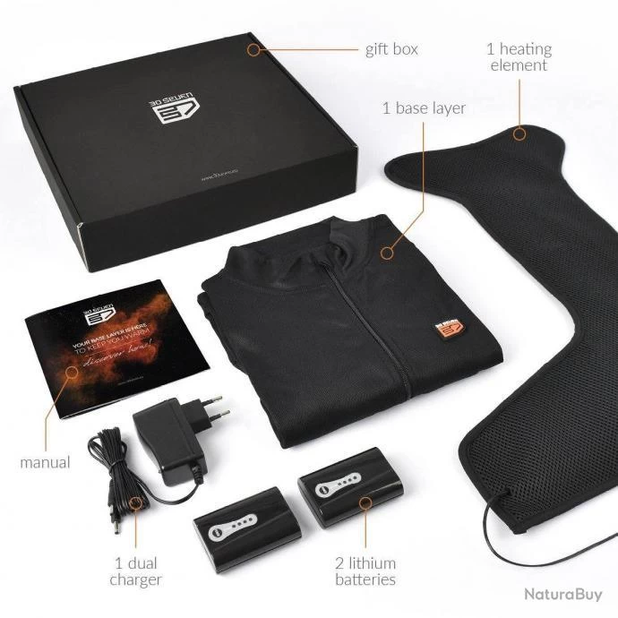 Gilet Chauffant Régular Sans Manche, 30Seven® S Vert Camouflage 7 Gilet Chauffant Régular Sans Manche, 30Seven® S Vert Camouflage – Image 7