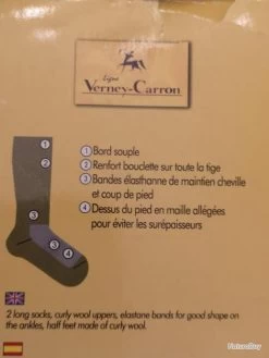 Lot De 2 Paires De Chaussettes De Chasse Verney-Carron DESTOCKAGE!!! -Big Chocolate Outoutd. 00008 Lot de 2 paires de chaussettes de chasse Verney Carron DESTOCKAGE