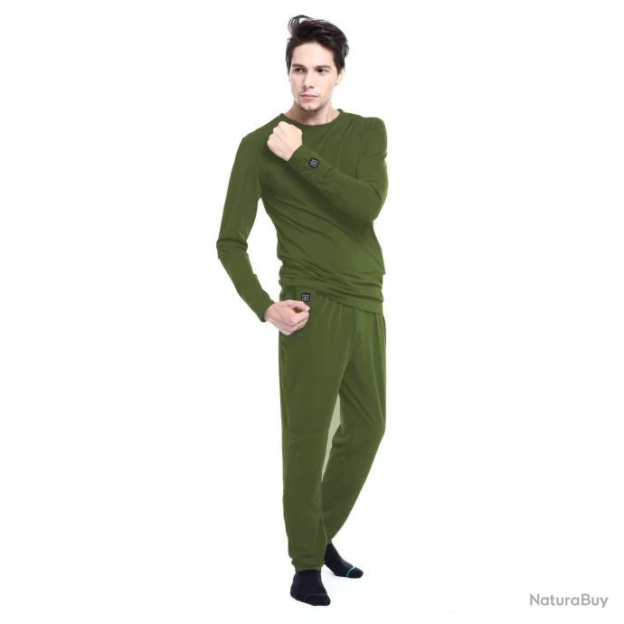 Pantalon Chauffant Homme GLOVII Kaki 8 Pantalon Chauffant Homme GLOVII Kaki – Image 8