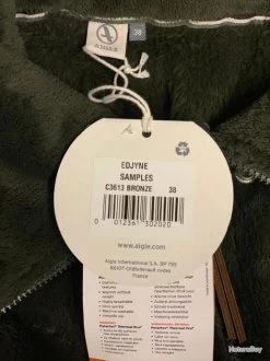 AIGLE "Edjyne" Veste Polaire Femme Taille 38 (NEUF) *Prix étiqueté: 135* -Big Chocolate Outoutd. 00010 AIGLE Veste polaire femme NEUF