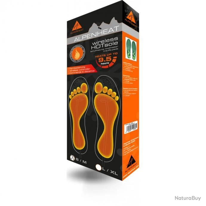 ALPENHEAT Semelle Chauffante "WIRELESS HOTSOLE" Accu Intégré L/XL 5 ALPENHEAT Semelle Chauffante "WIRELESS HOTSOLE" Accu Intégré L/XL – Image 5