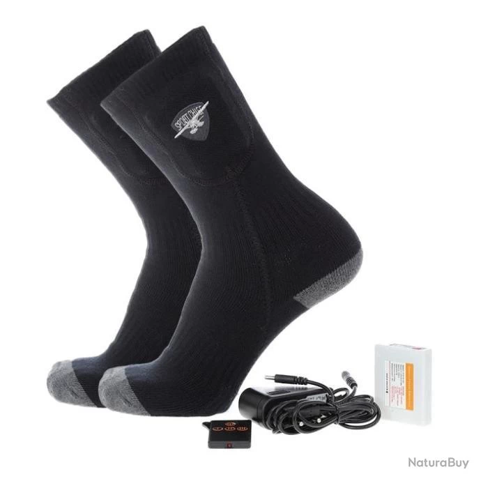 Chaussettes Chauffantes 100 % Laine Sportchief Heater - Noir / 41 - 46 1 Chaussettes Chauffantes 100 % Laine Sportchief Heater - Noir / 41 - 46