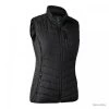 Gilet Rembourré Femme DeerHunter Caroline Avec Tricot Noir Noir