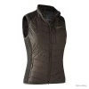 Gilet Matelassé Avec Tricot Lady Caroline Marron Deerhunter
